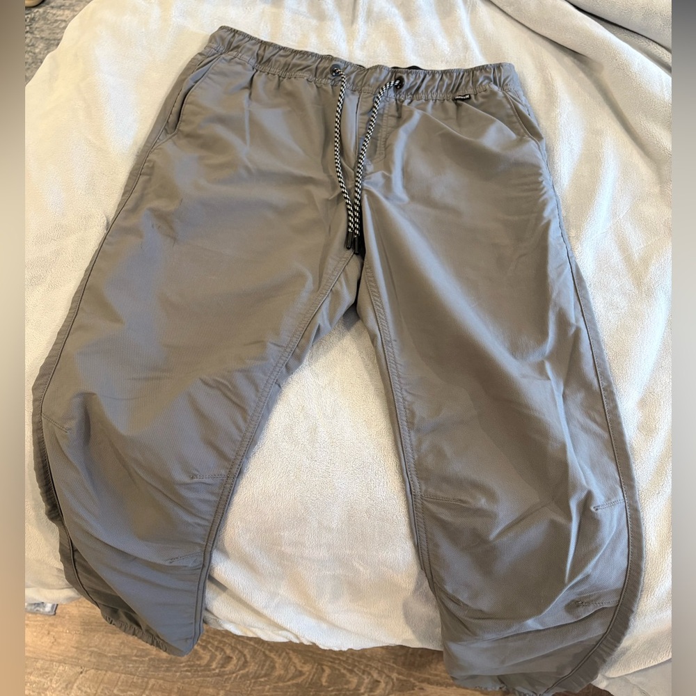 [3 for $20] Hurley gray twill joggers men’s medium